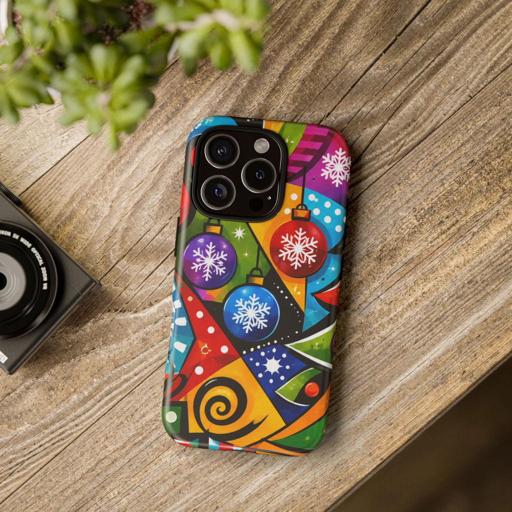 Holiday Ornament Phone Case — Colorful Festive Christmas Design