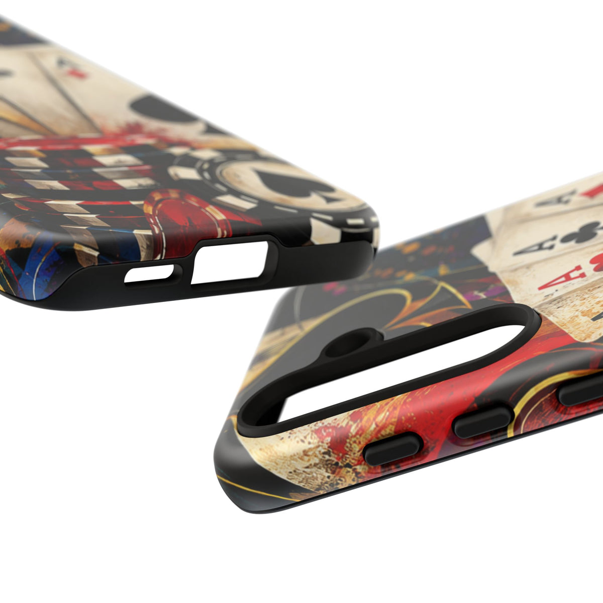 Casino Poker Ace Phone Case — Vintage Playing Cards & Chips Protective Cover