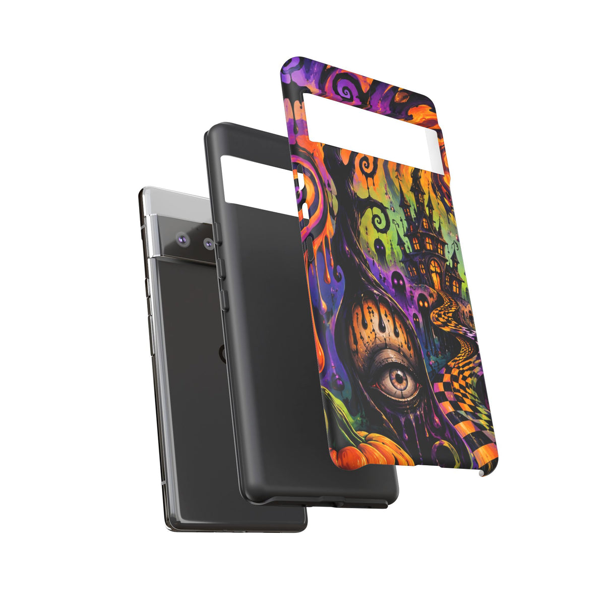 Phone Case — Psychedelic Haunted House Halloween Design
