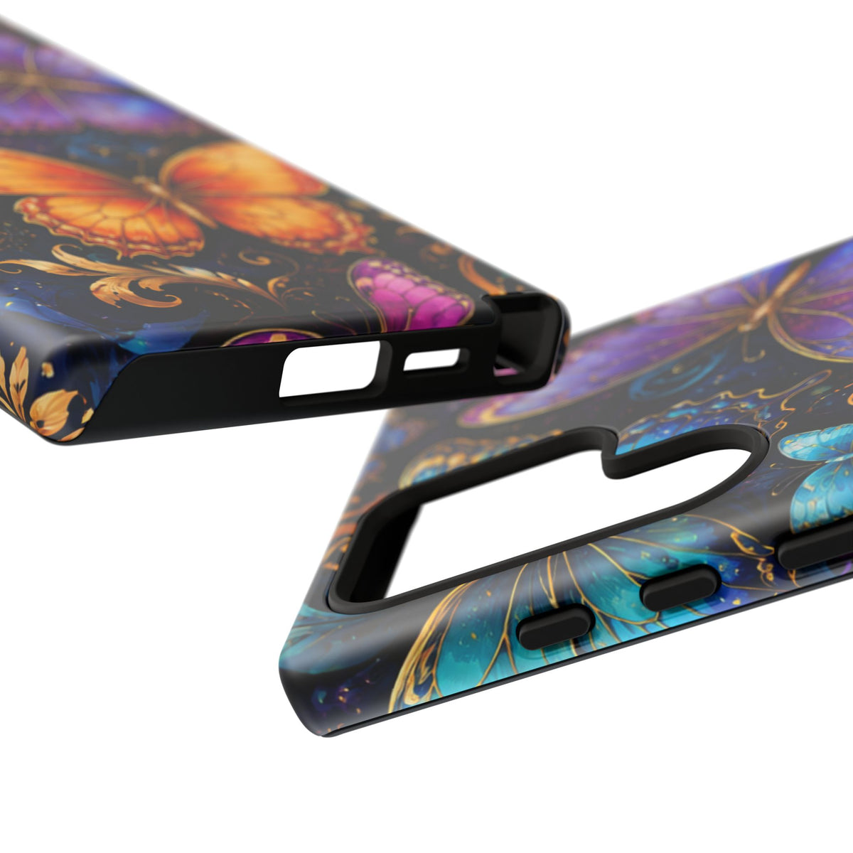 Butterfly Tough Phone Case — Colorful Floral Butterflies Protective Cover