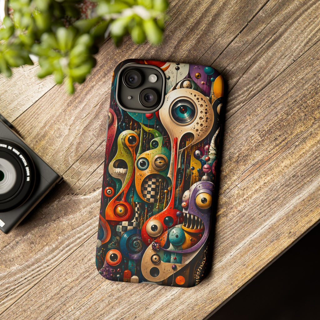 Surreal Monster Art Phone Case — Colorful Abstract Creature Design