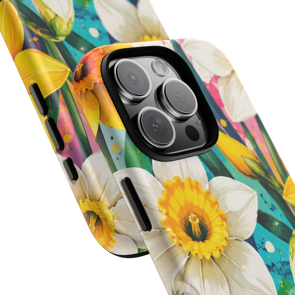 Daffodil Floral Phone Case — Bright Spring Garden Protective Cover