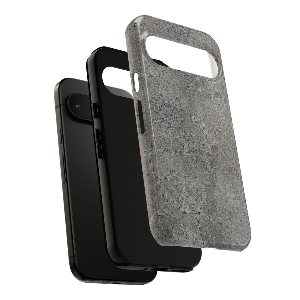 Concrete Texture Phone Case — Rugged Grey Protective iPhone Cover