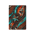 Western Aztec Star Poker Playing Cards — Turquoise & Rust Designer Deck