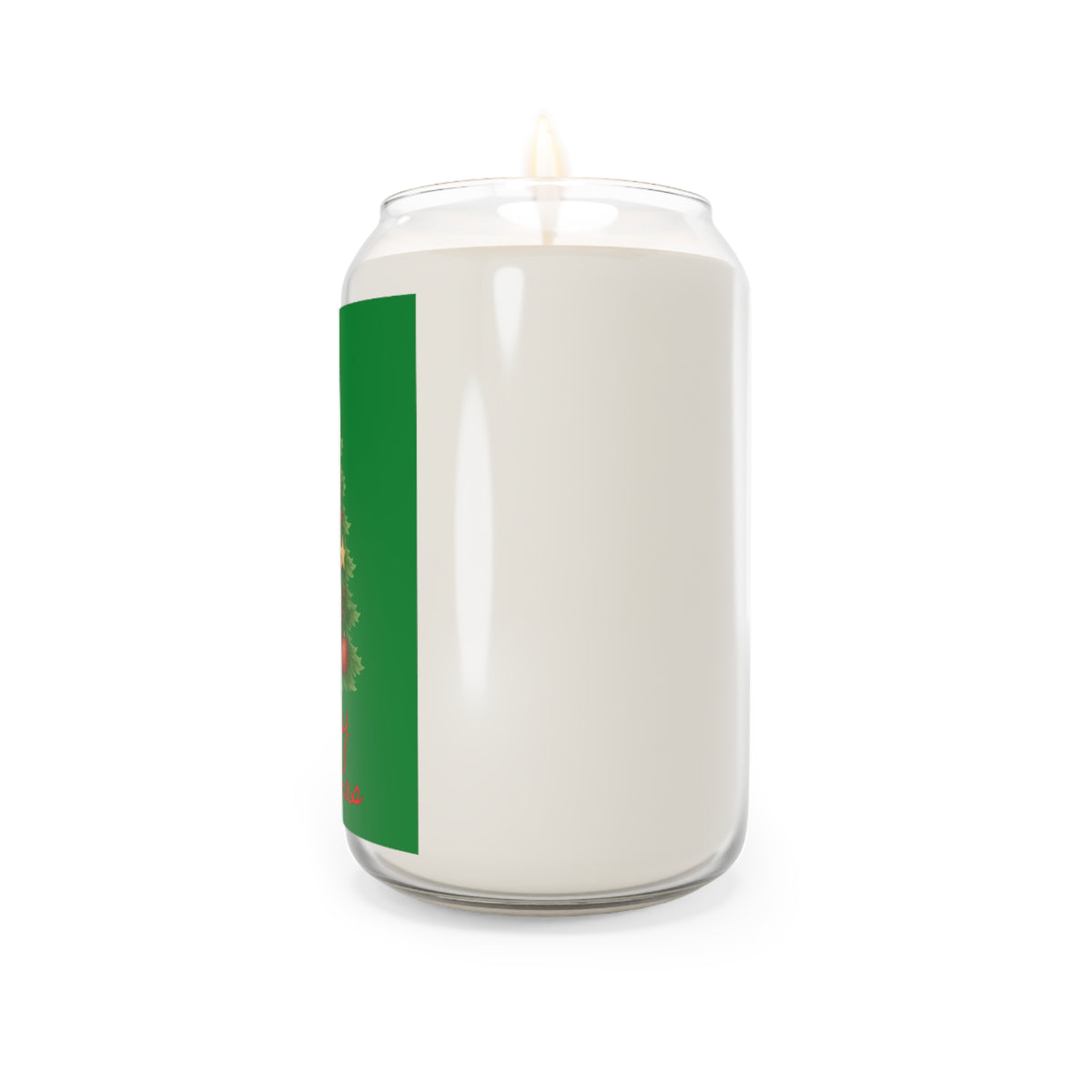 Christmas Tree Soy Candle — Merry Christmas Scented 13.75oz