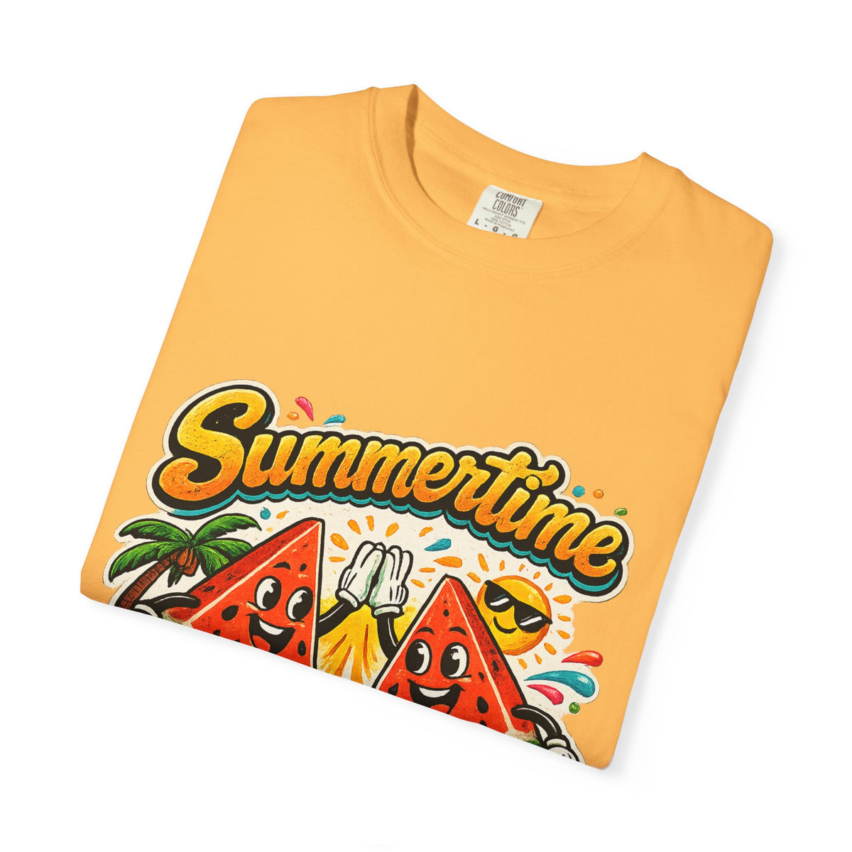 Summertime Fun Time Watermelon Graphic T-Shirt