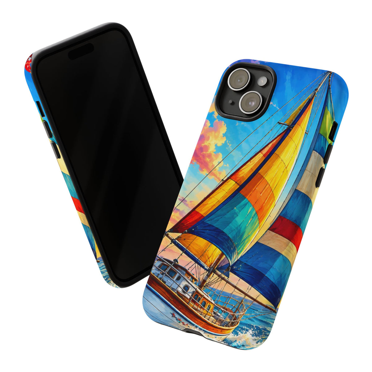 Sailboat Sunset Phone Case — Colorful Nautical iPhone Cover