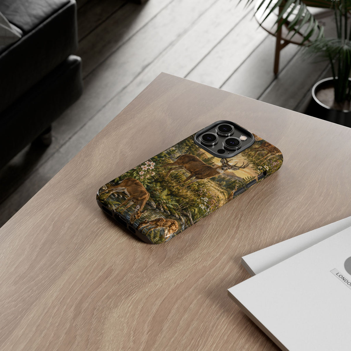 Deer Forest Phone Case — Woodland Bucks Nature iPhone Cover