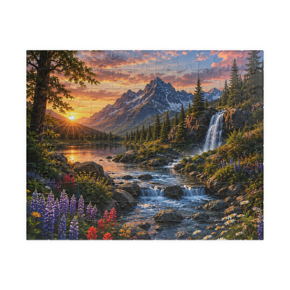 Mountain Sunrise Landscape Puzzle | 1014 Piece Jigsaw
