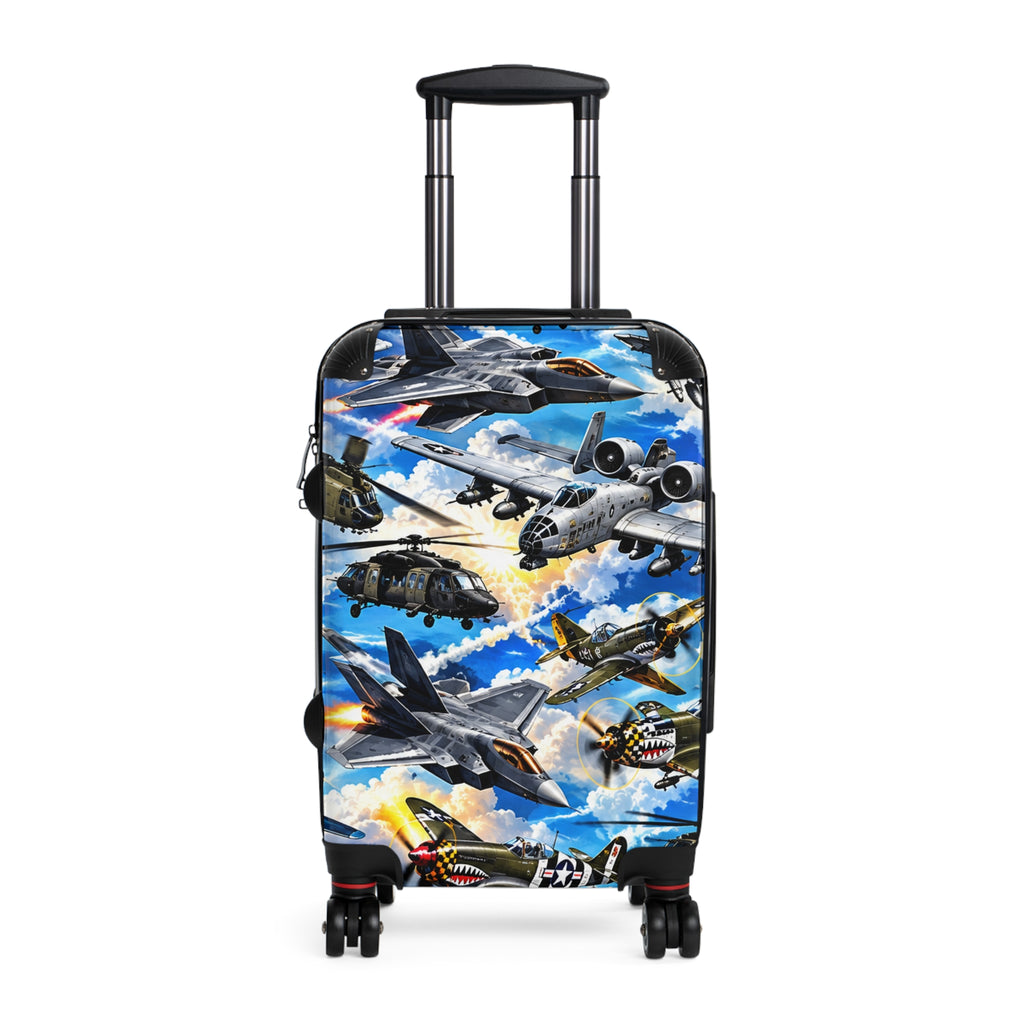 Aviation Skyfighter Suitcase — Military Jet & Helicopter Travel Luggage