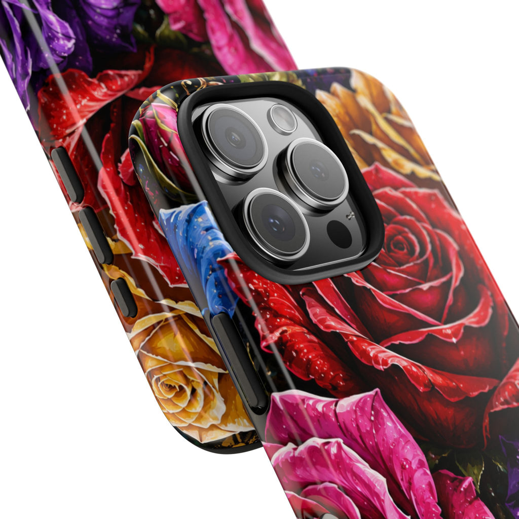 Tough Phone Case — Vibrant Rose Garden Protective Phone Cover
