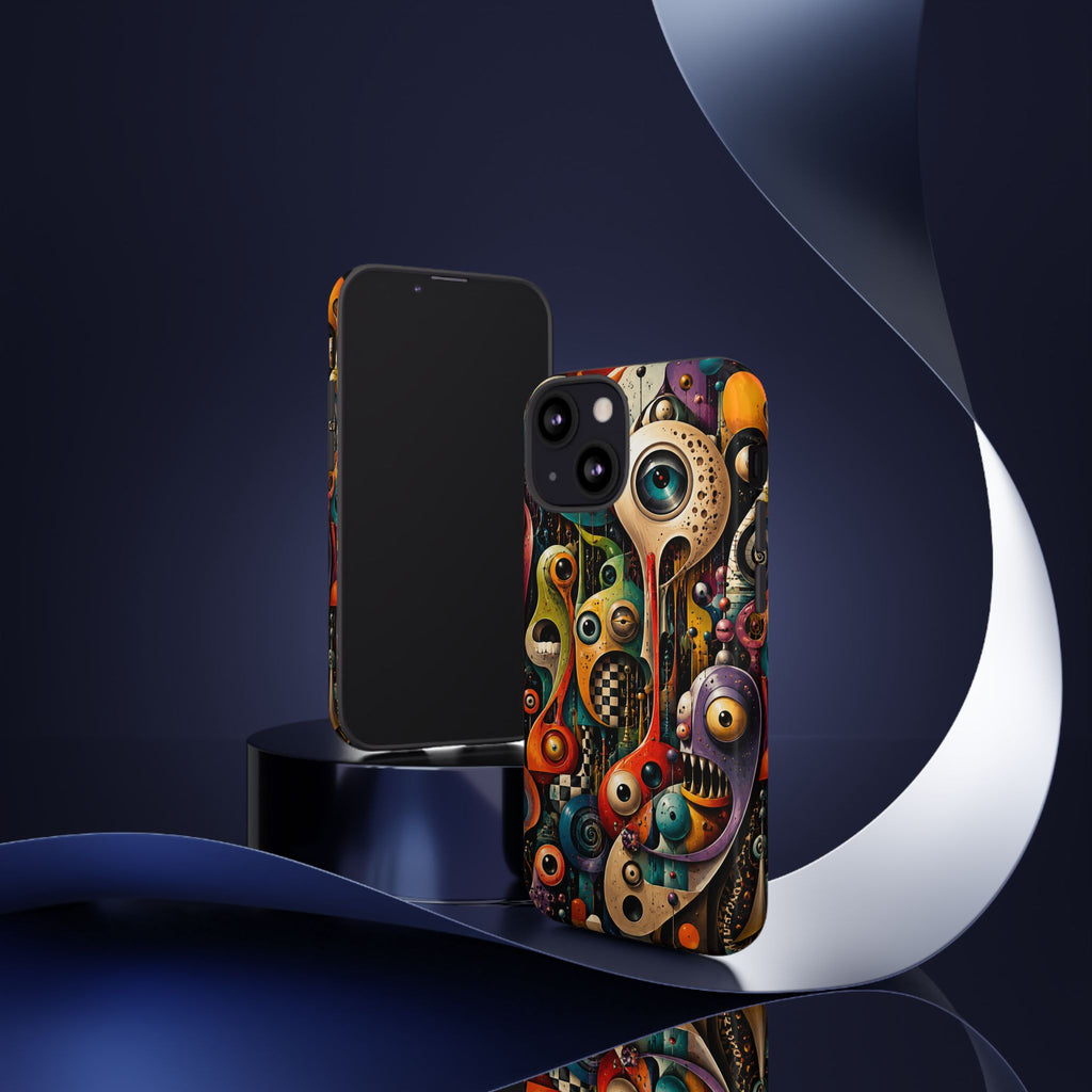 Surreal Monster Art Phone Case — Colorful Abstract Creature Design