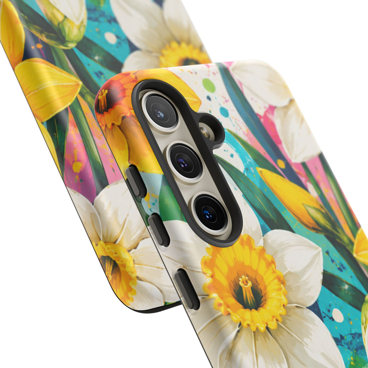 Daffodil Floral Phone Case — Bright Spring Garden Protective Cover