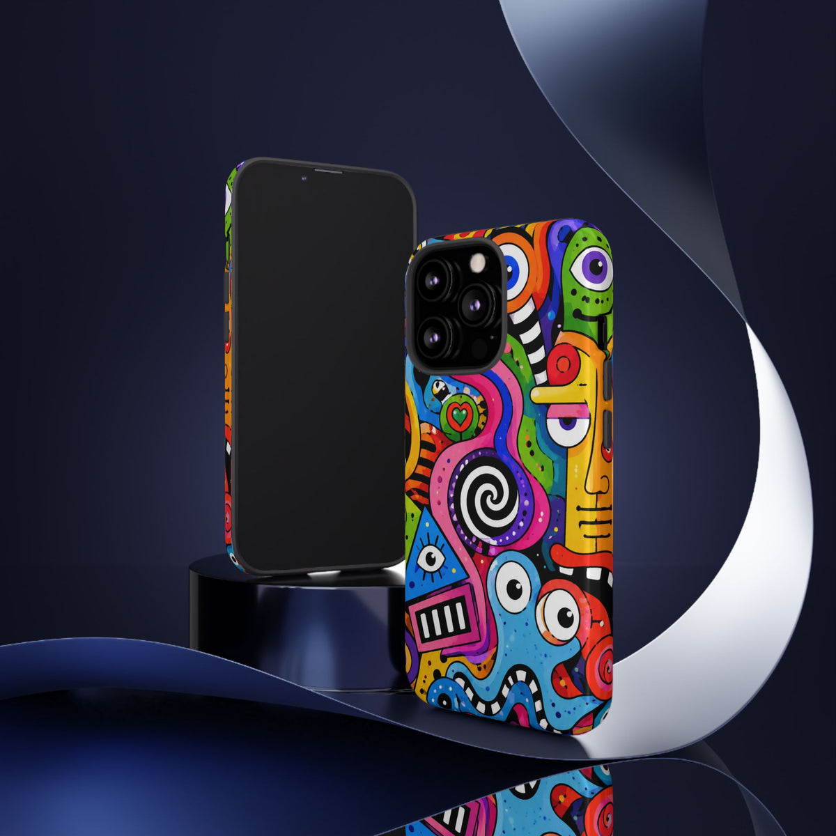 Colorful Abstract Doodle Tough Phone Case