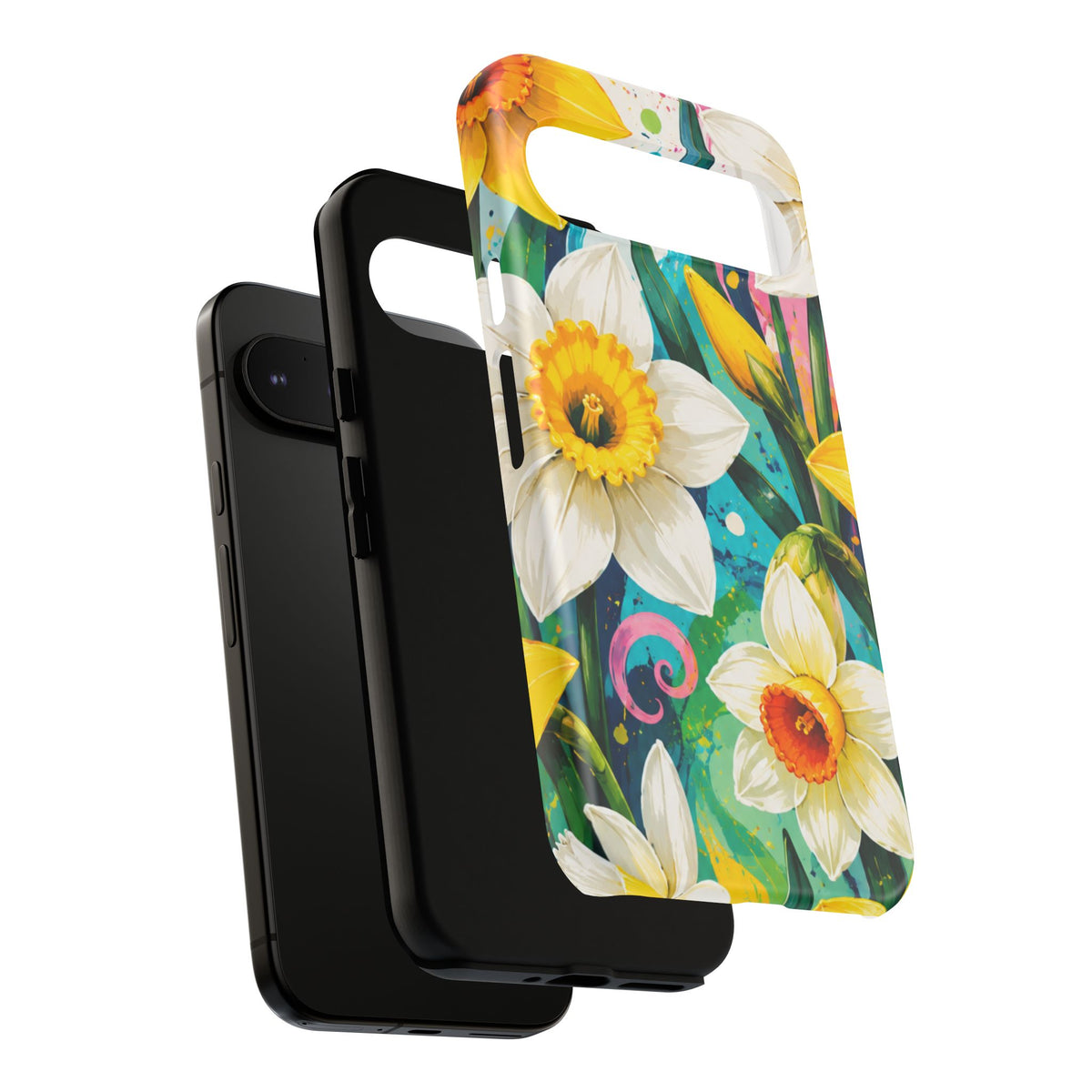 Daffodil Floral Phone Case — Bright Spring Garden Protective Cover