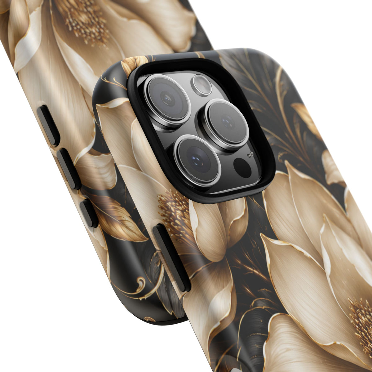 Floral Tough Case — Elegant Gold Magnolia Phone Case