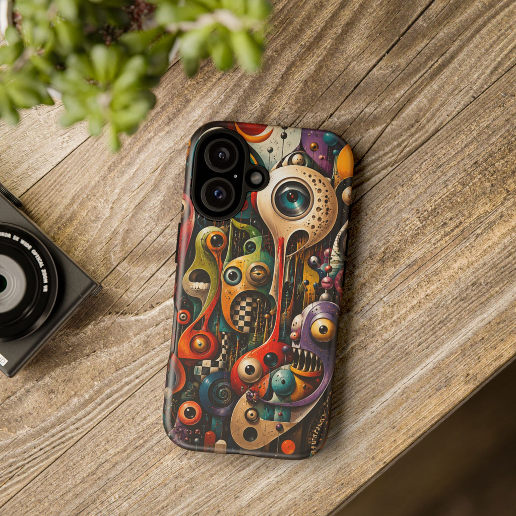 Surreal Monster Art Phone Case — Colorful Abstract Creature Design