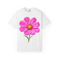 Pink Cosmos Flower T-shirt | Inspirational Back Quote