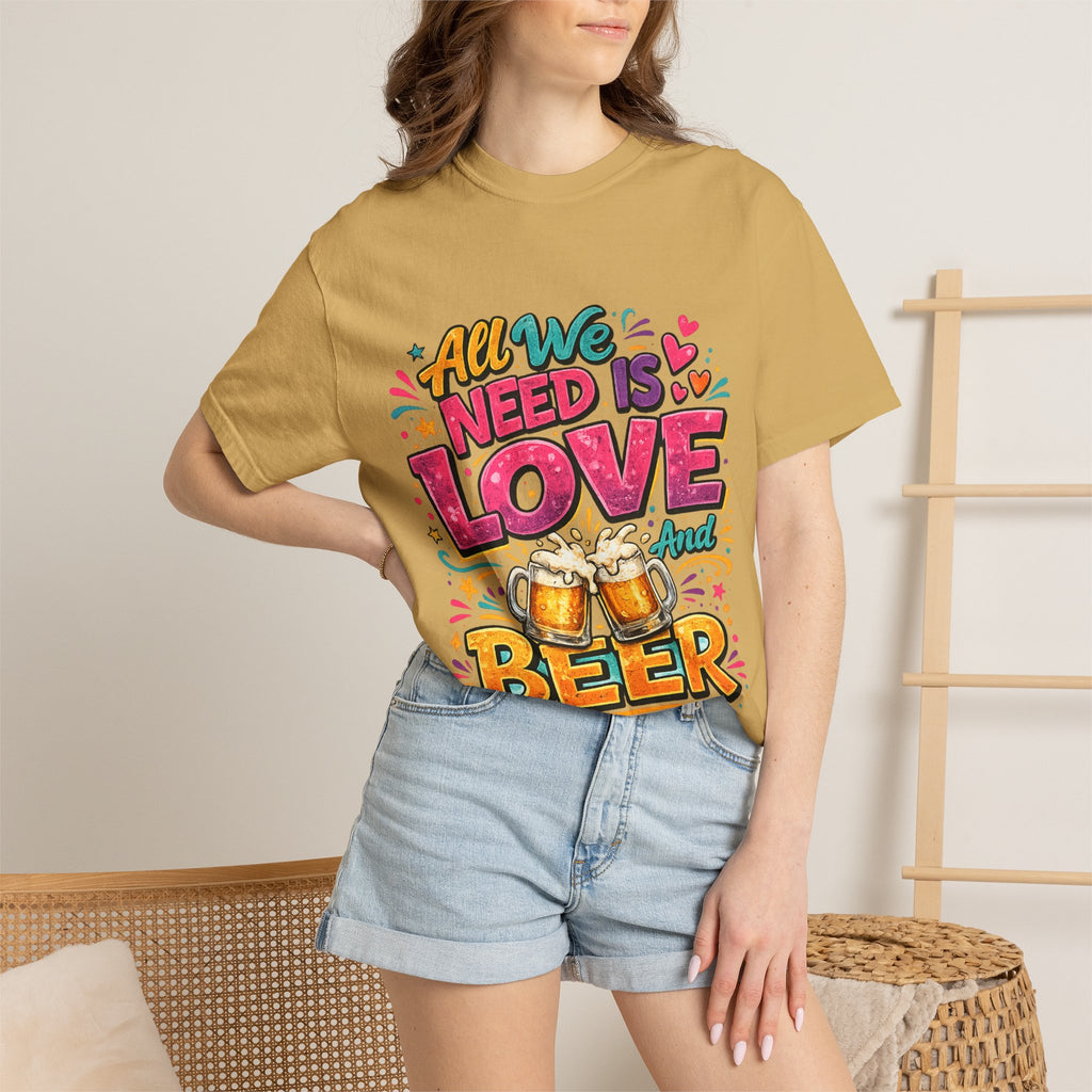All We Need Is Love and Beer T-Shirt | Beer Graphic Tee
