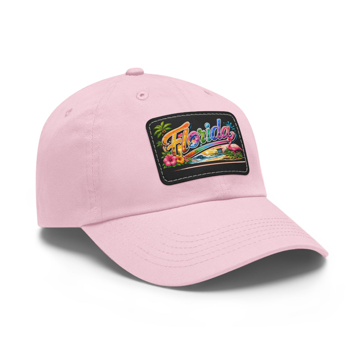Florida Retro Patch Dad Hat | Leather Rectangle