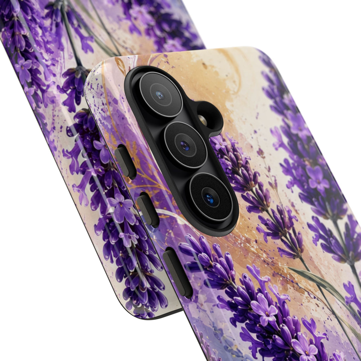 Lavender Bouquet Tough Phone Case — Protective Floral iPhone Case