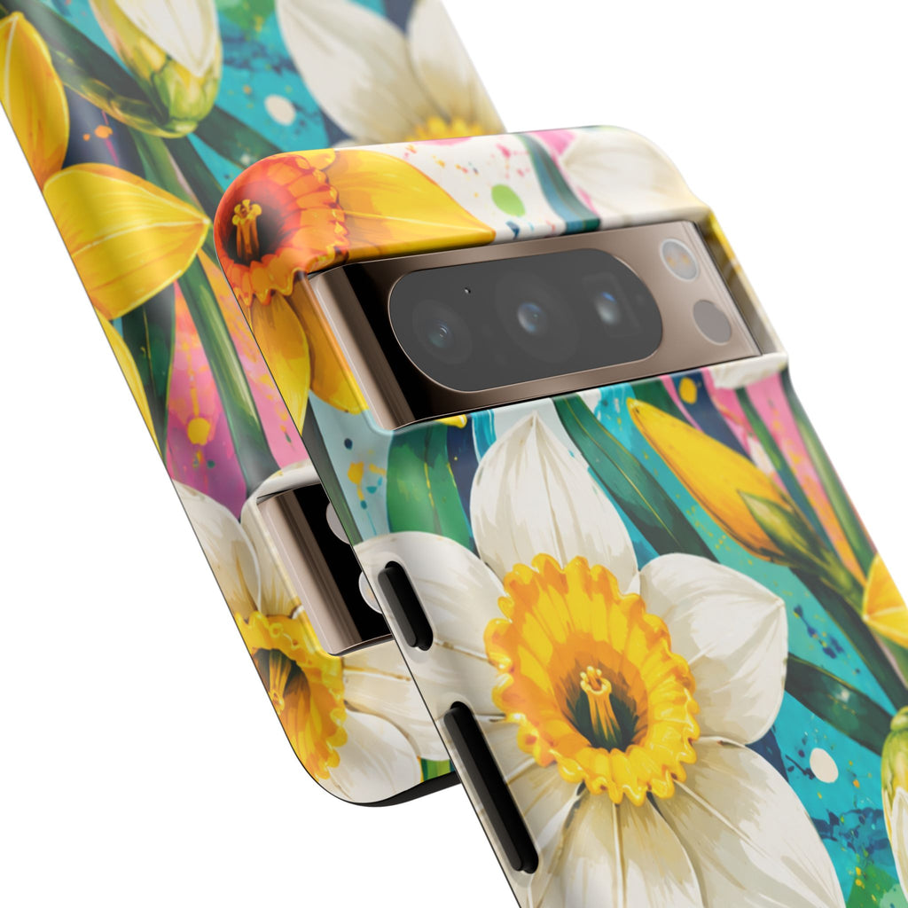 Daffodil Floral Phone Case — Bright Spring Garden Protective Cover