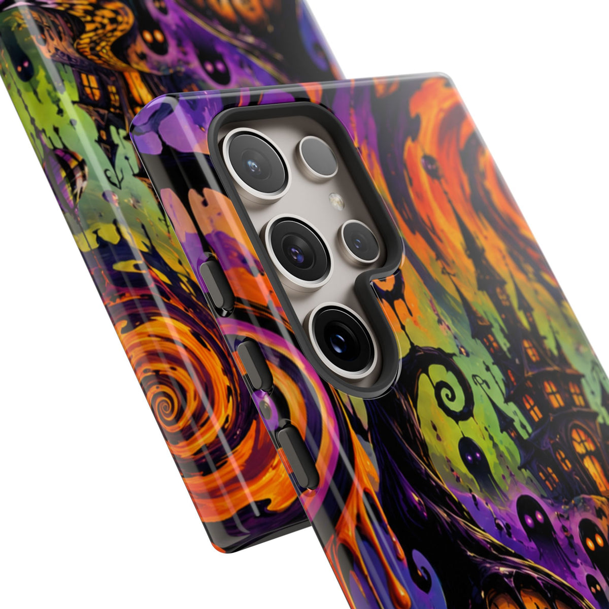 Phone Case — Psychedelic Haunted House Halloween Design
