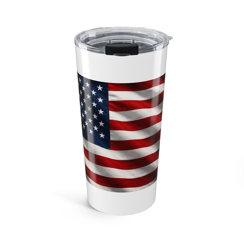 American Flag Tumbler 20oz | USA Stars Stripes Travel Cup