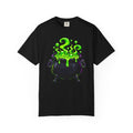 Glowing Witch Cauldron T-shirt | Spooky Halloween Potion Tee