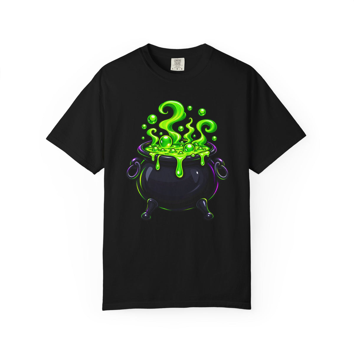 Glowing Witch Cauldron T-shirt | Spooky Halloween Potion Tee