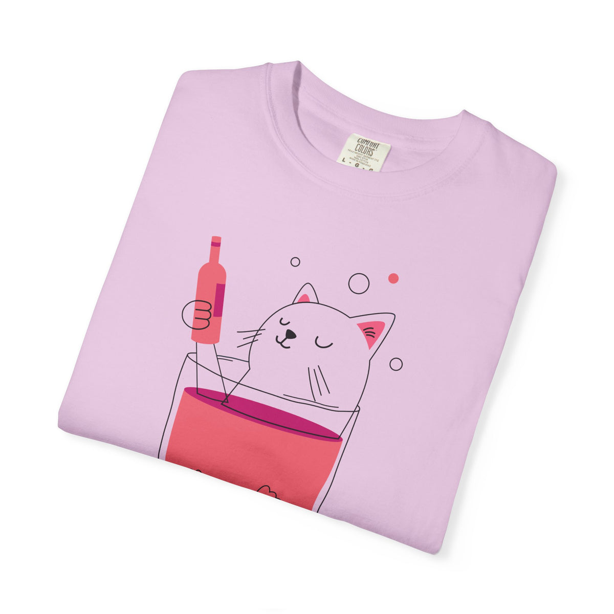 Cat in Wine Glass T-shirt | be good do good design