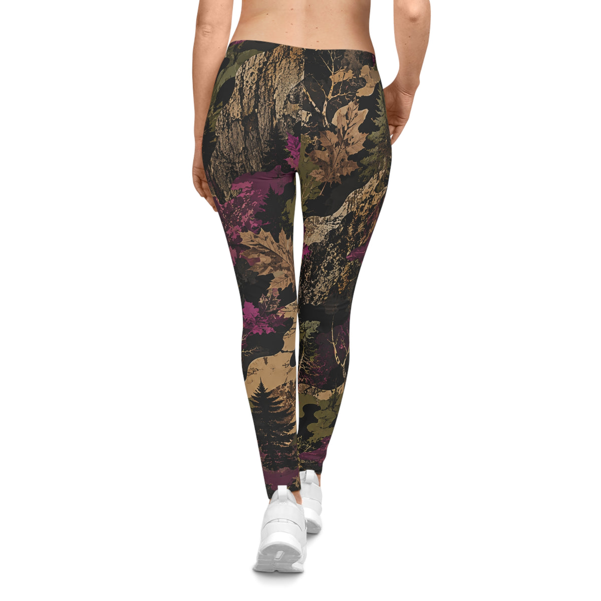 Camo Forest Leggings — Women's All-Over Print Woodland Camo