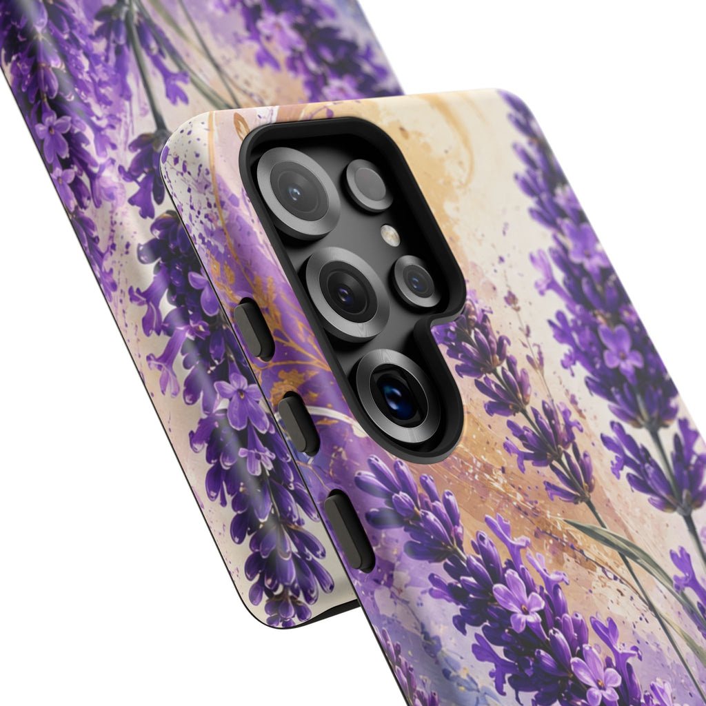 Lavender Bouquet Tough Phone Case — Protective Floral iPhone Case