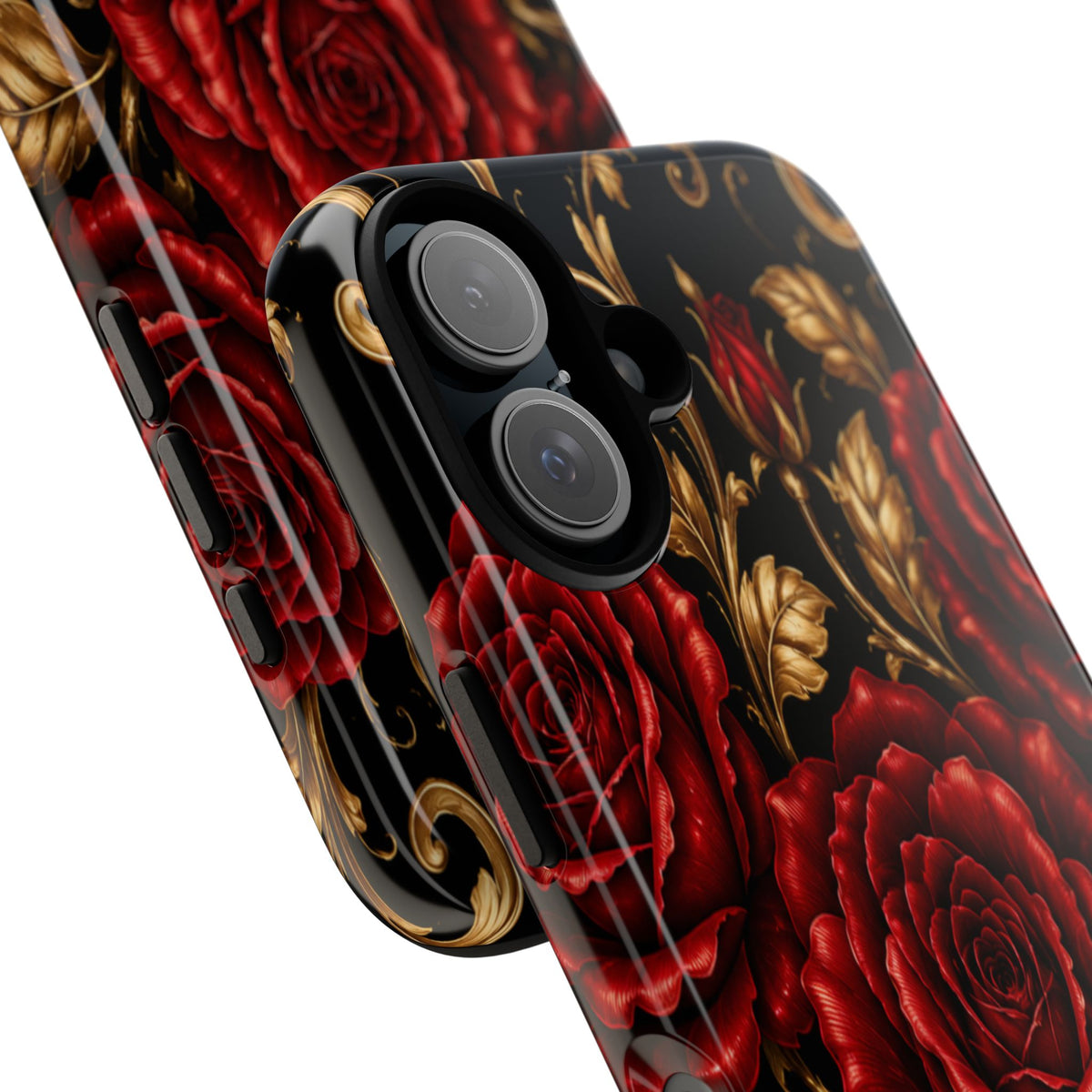 Tough Cases — Vintage Red Rose Floral Phone Case