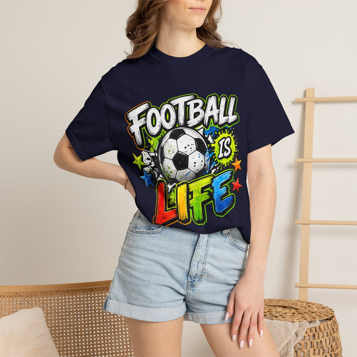Football Is Life T-shirt | Soccer Ball Graphic Tee, Youth Sports