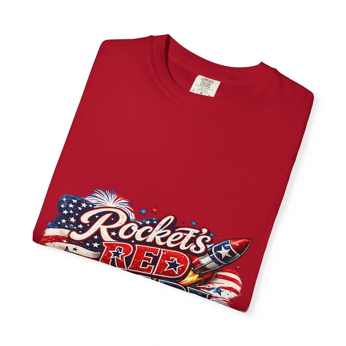 Rockets Red Glare T-shirt | Patriotic American Flag Rocket