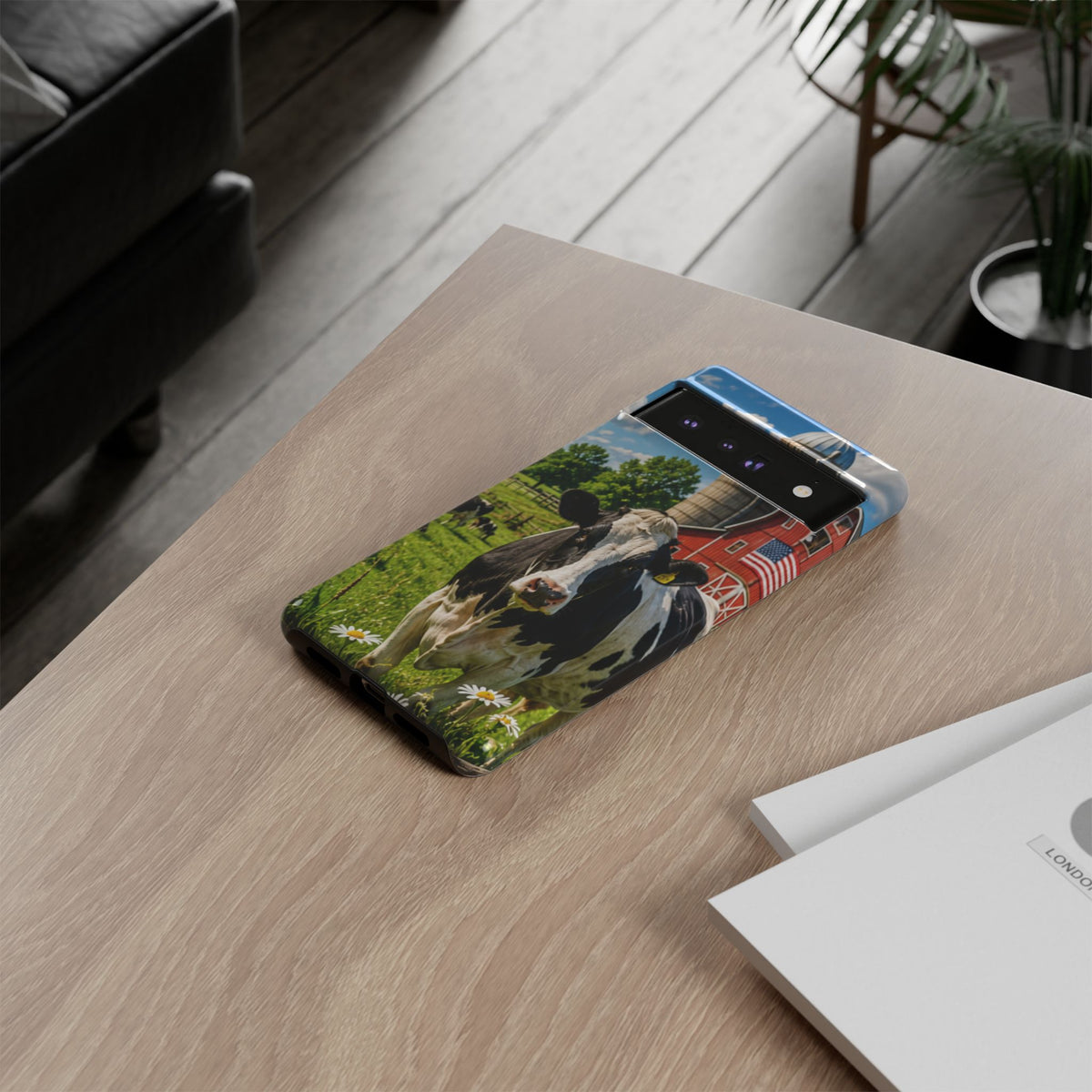 Cow Farm Phone Case — Rustic Barnyard iPhone Cover