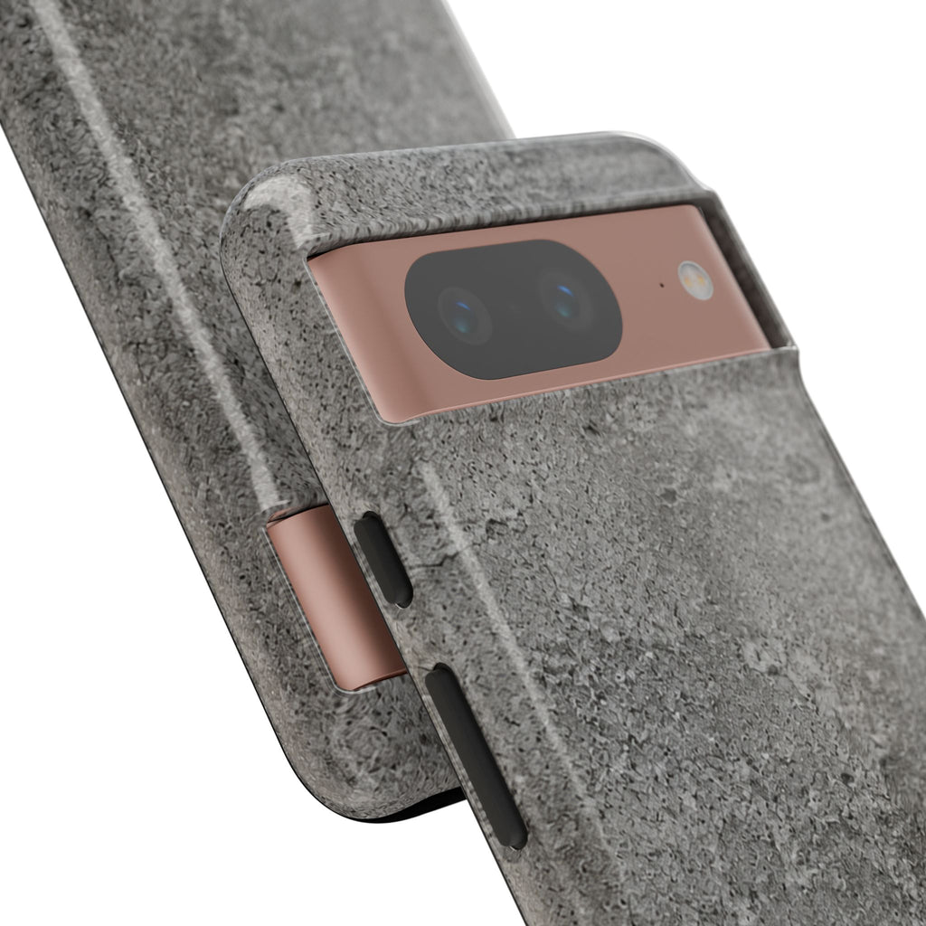 Concrete Texture Phone Case — Rugged Grey Protective iPhone Cover
