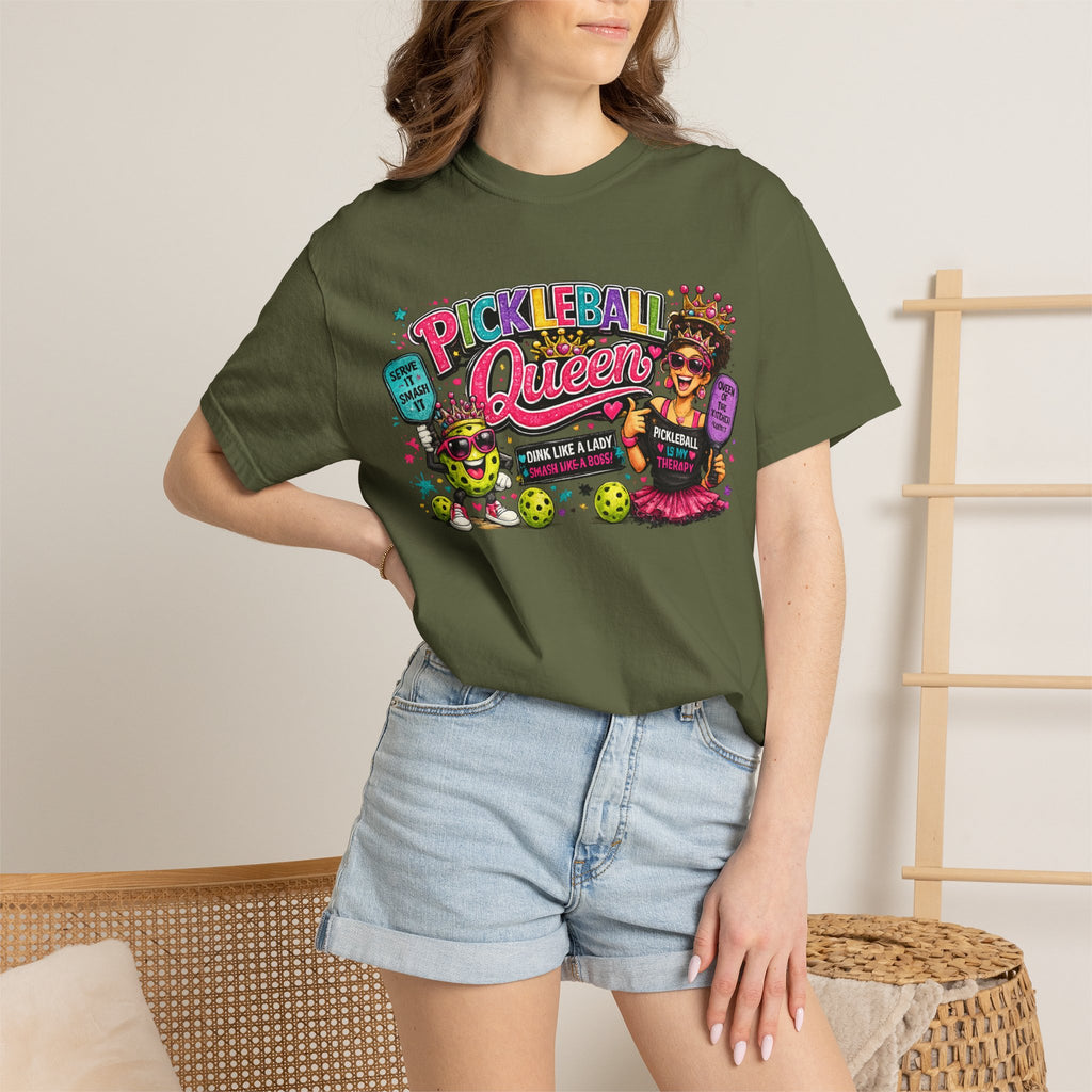 Pickleball Queen T-Shirt | Colorful Pickleball Graphic Tee