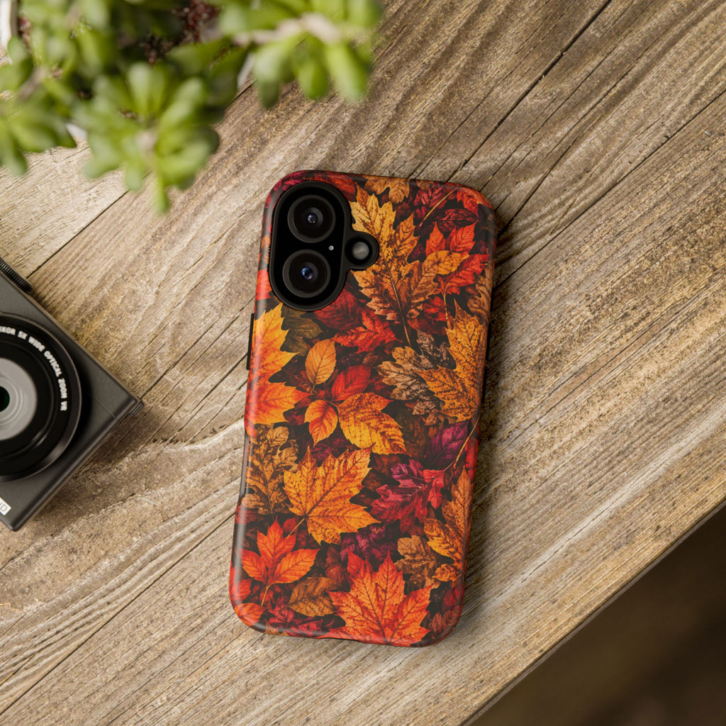Autumn Leaves Tough Phone Case — Fall Foliage Protective Cover