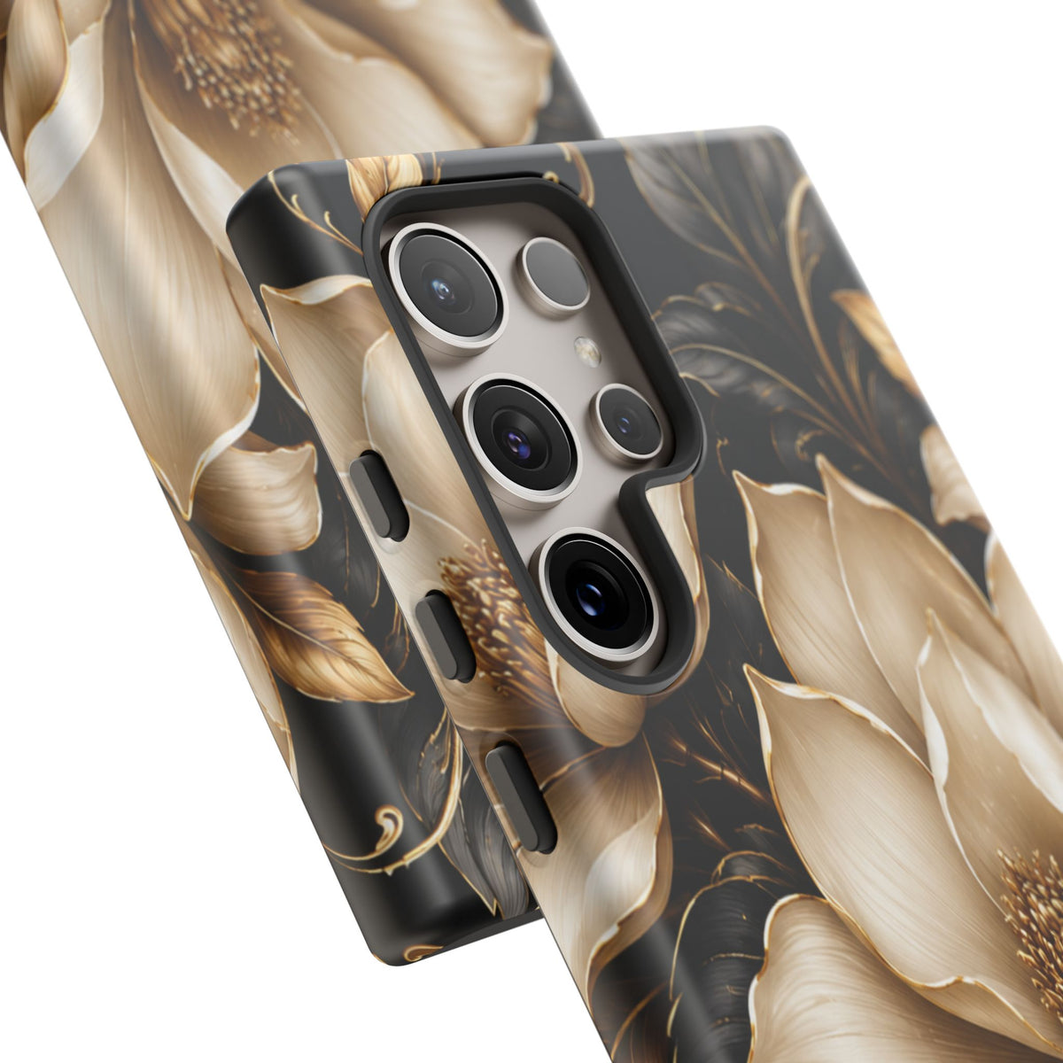 Floral Tough Case — Elegant Gold Magnolia Phone Case