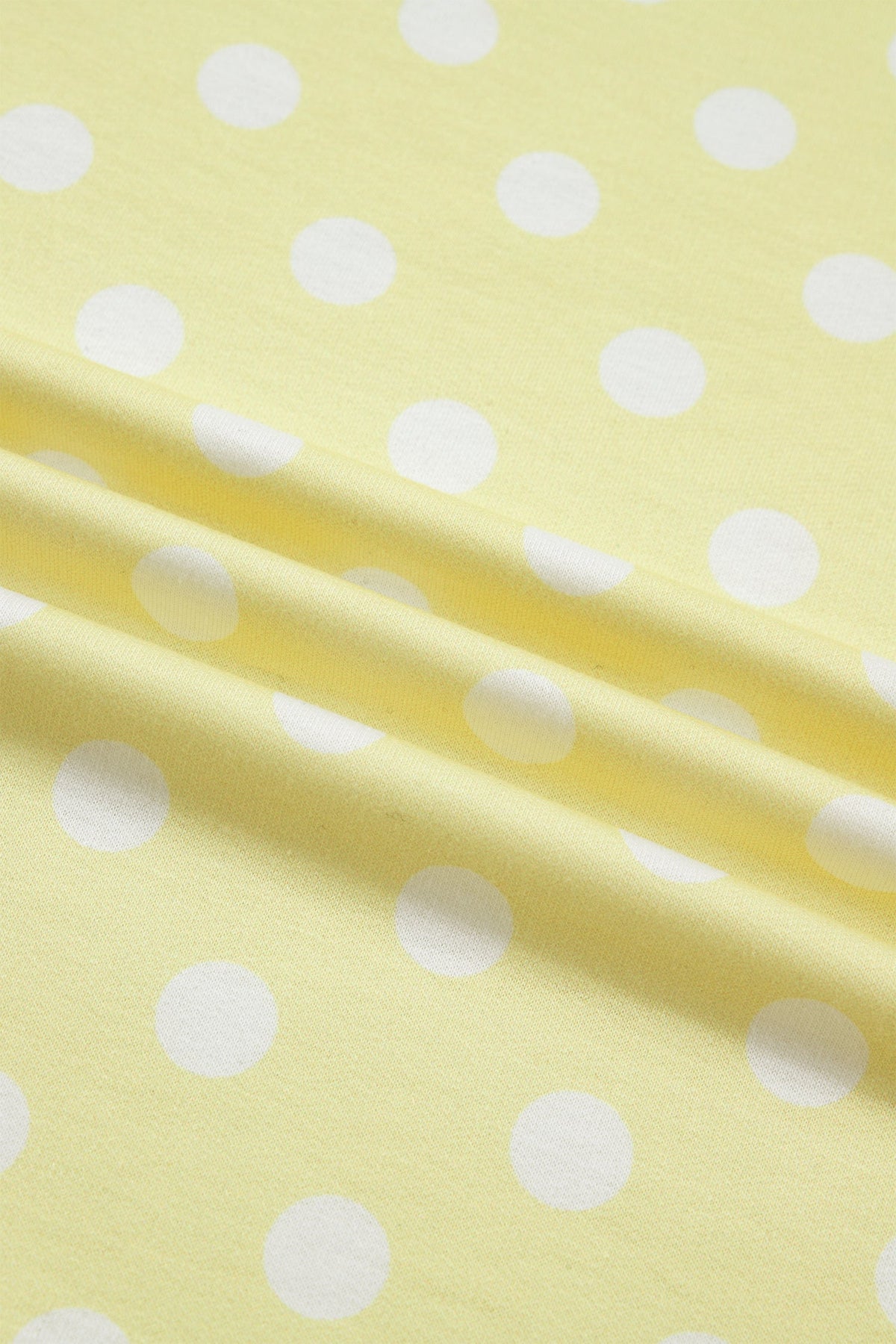 Polka Dot Colorblock Mock Neck & Shorts Set