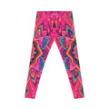 Boho Pink Mandala Leggings — Vibrant Floral All-Over Print