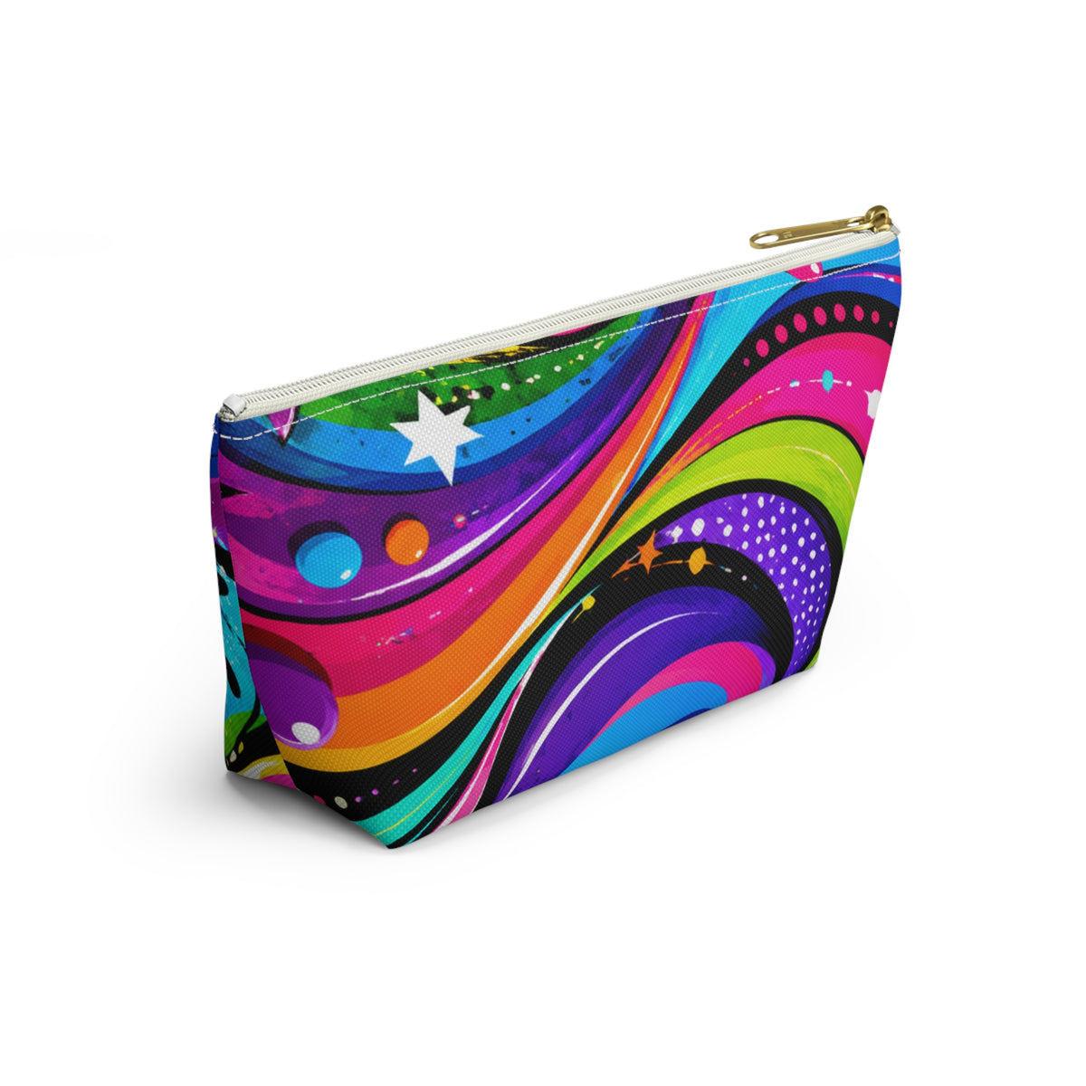 Colorful Pop Art Accessory Pouch — Starburst Cosmetic Bag