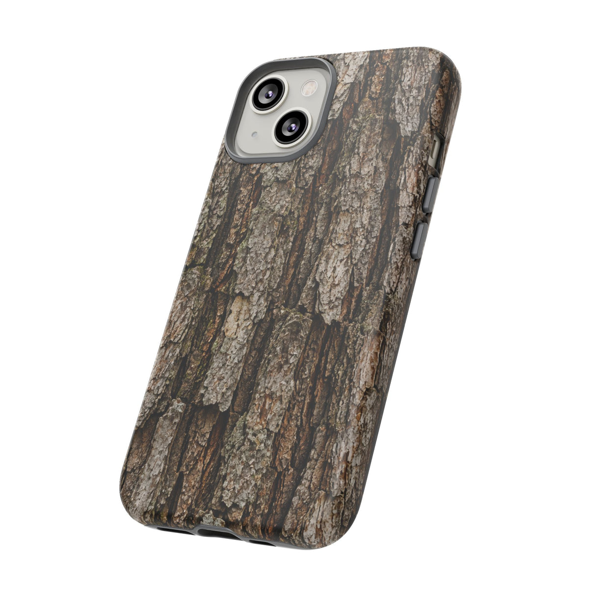 Bark Texture Phone Case - Rugged Woodland Camouflage for Nature Lovers