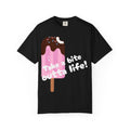 Ice Cream Graphic T-Shirt — "Take a Bite Outta Life" Cute Melting Popsicle Tee