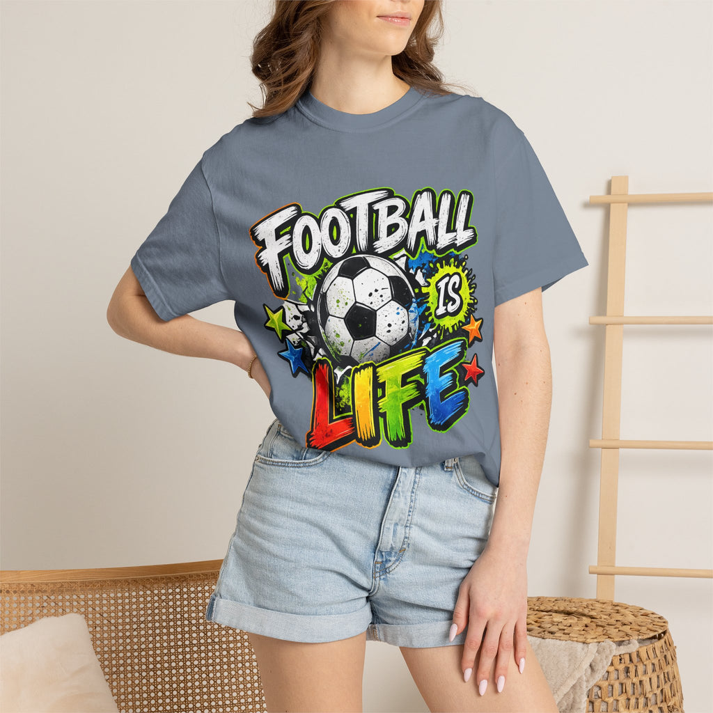 Football Is Life T-shirt | Soccer Ball Graphic Tee, Youth Sports