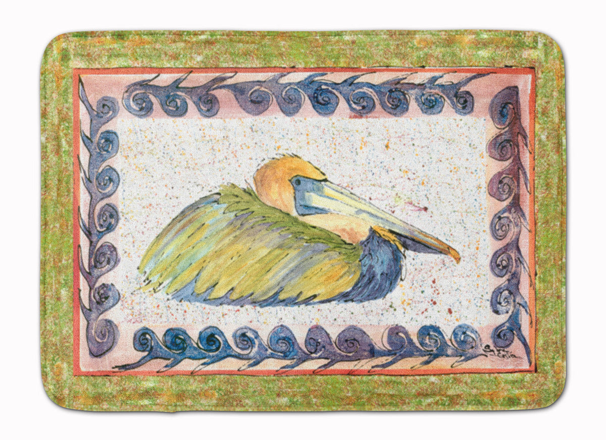Bird - Pelican Memory Foam Kitchen Mat Machine Washable Anti-Fatigue Cushion Comfort Bath or Kitchen Rug