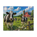 Countryside Cows Jigsaw Puzzle — Scenic Farm Barn Puzzle (110/252/520/1014 pcs)
