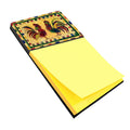 Bird - Rooster Watercolor Sticky Note Holder Refillable Dispenser Desk Accessory 3x3 Pad Gift